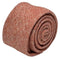 rusty red brick 100% wool  tie with speckled design